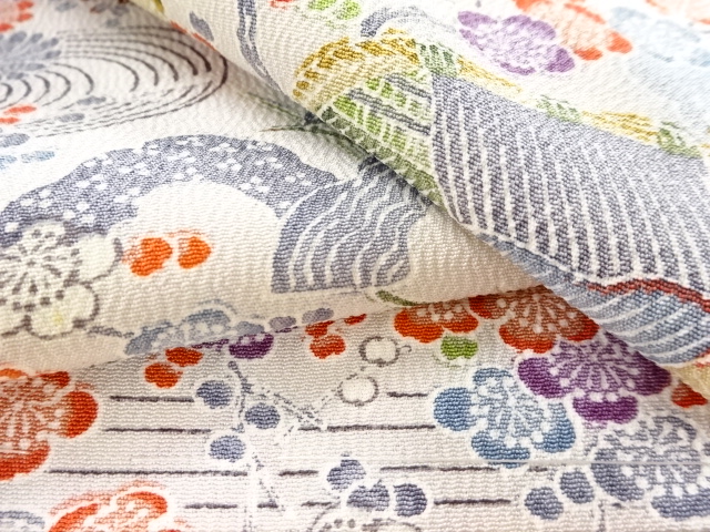  未使用品　茶屋辻模様小紋着物